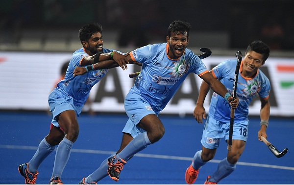 Hockey world cup : Indian beat canada to enter in quarterfinal