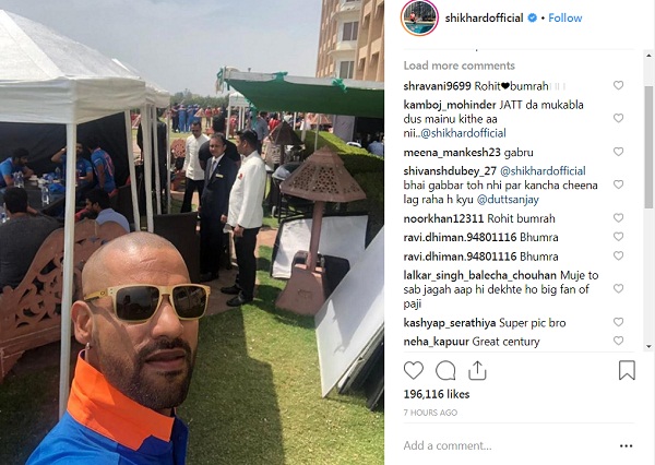 Harbhajan singh hilarious reply on Shikhar dhawan pic going viral