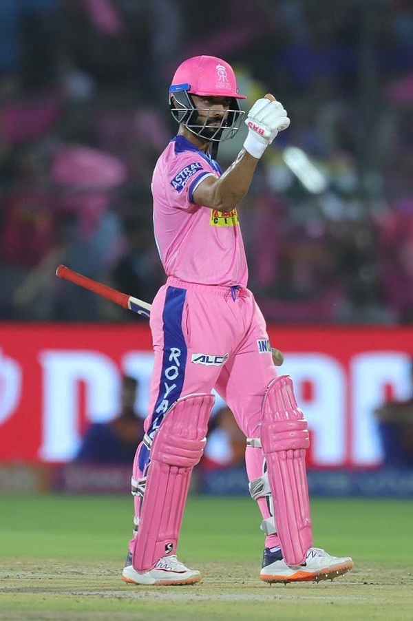 Ajinkya rahane hits second century of IPL