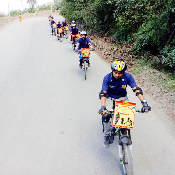 PunjabKesari, Cleanliness Fortnight Cycle Rally Image